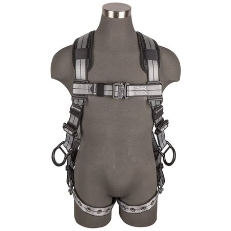 SAFEWAZE PRO+ Slate Full Body Harness: Alu 3D, Alu QC Chest, TB Legs, 3X 020-1210